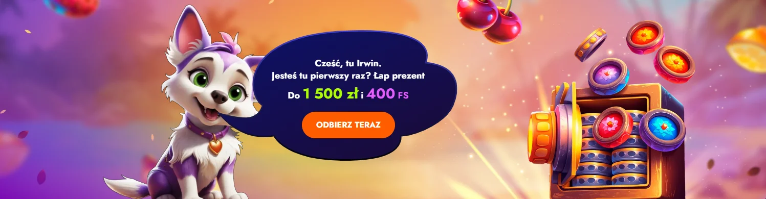 welcome bonus and 400 free spins banner